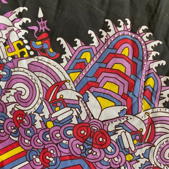 Life Women’s Black‎ Short Sleeve with Gems & Multic - Picture 3 of 8